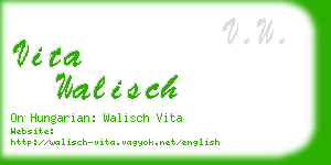 vita walisch business card